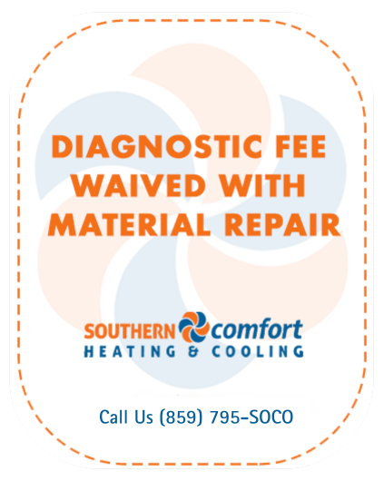 diagnostic fee waived with material repair